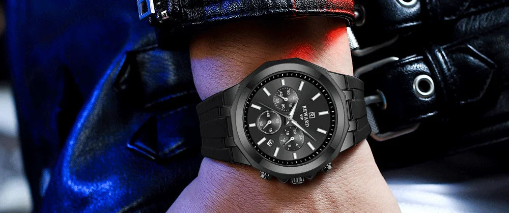 REWARD Mens Watches Top Luxury Brand Waterproof Sport Wrist Watch Chronograph Quartz Military Genuine Relogio Masculino