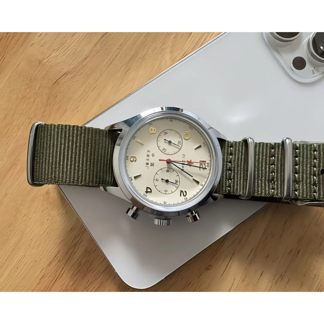 High-quality, functional 40mm trendy minimalist sports chronograph quartz watch for men A+