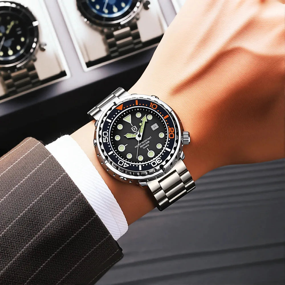 #New Fashion Watch Men Top Brand Luxury Waterproof Luminous Date Clock Sport Watches Mens Quartz Wristwatch Relogio Masculino