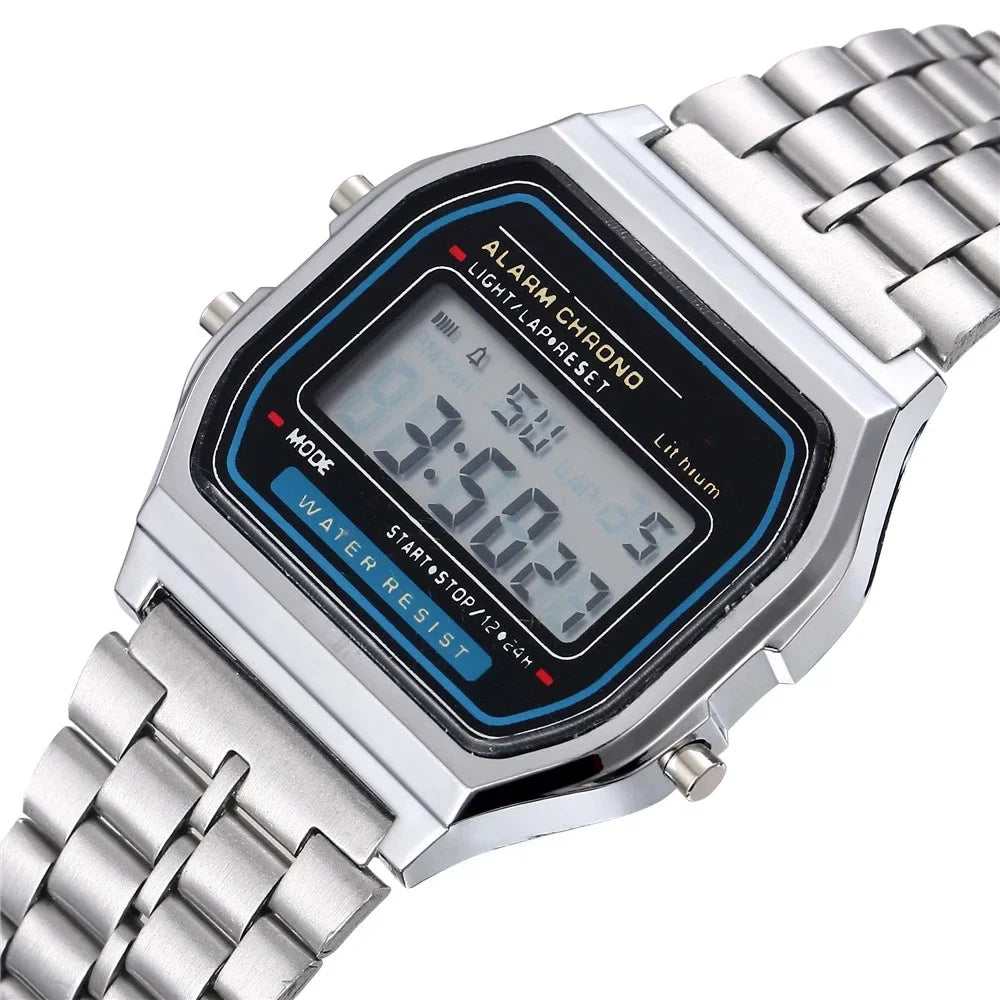 2025Digital Watches For Men Sports Waterproof Bracelet Clock Gold Electronice LED Wristwatch Women