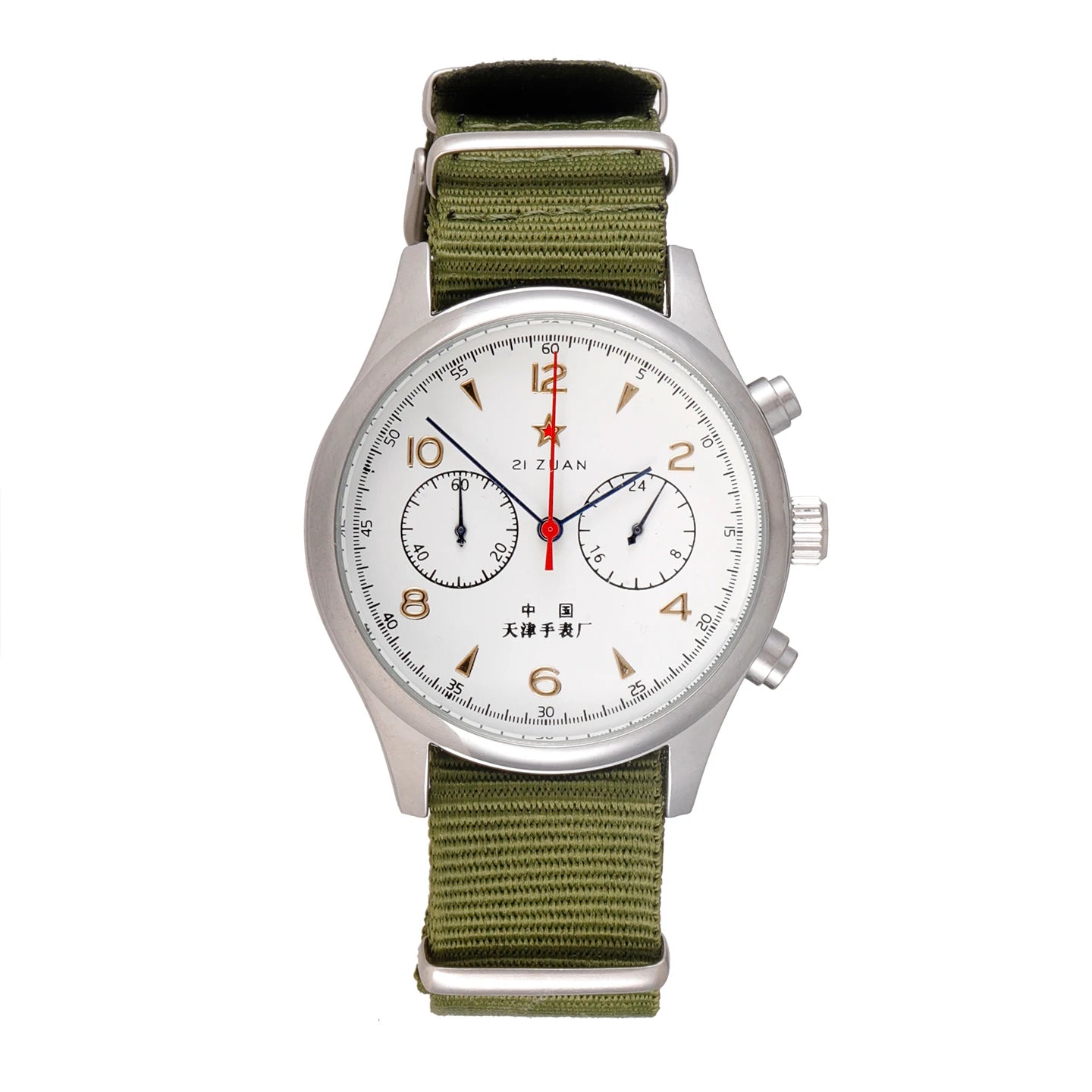 2025 New Men's wristwatch, 1963 Pilot Automatic Wristwatch, 42mm water-resistant retro quartz Chronograph, retro dress wristwatc