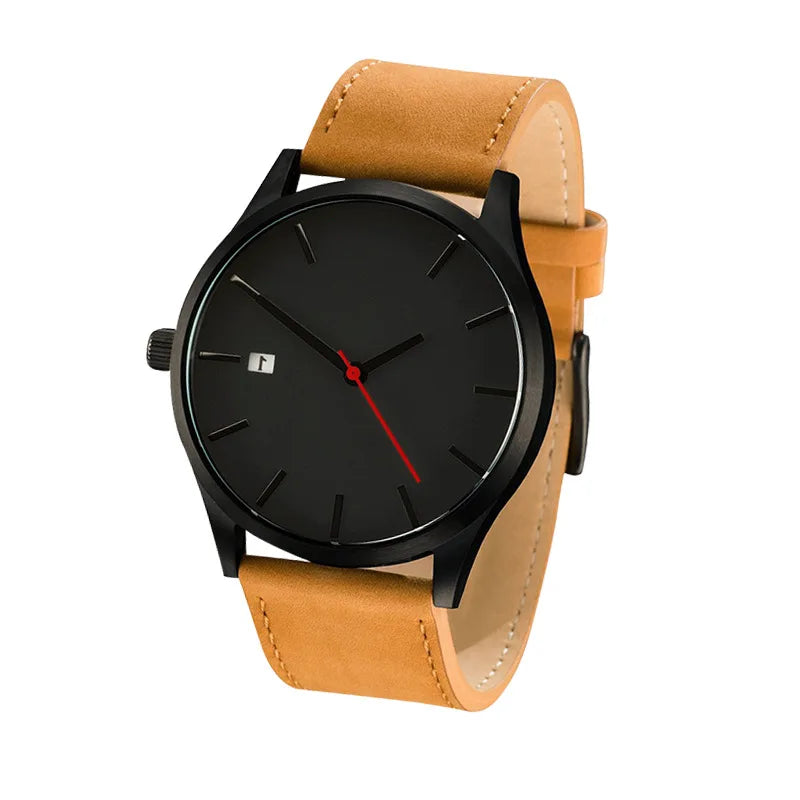 Relogio Masculino Men's Watches Fashion Simple Quartz Watches for Man Casual Sports Leather Male Quartz Clock relojes hombre