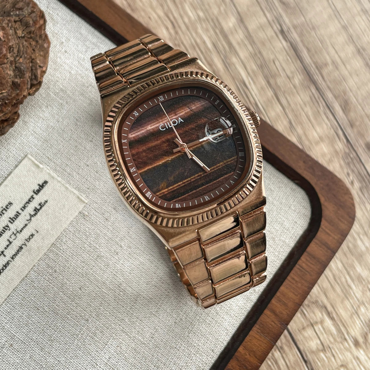 2025 new men's watch brand genuine light luxury gift stainless steel strap waterproof quartz watch high quality men's watch