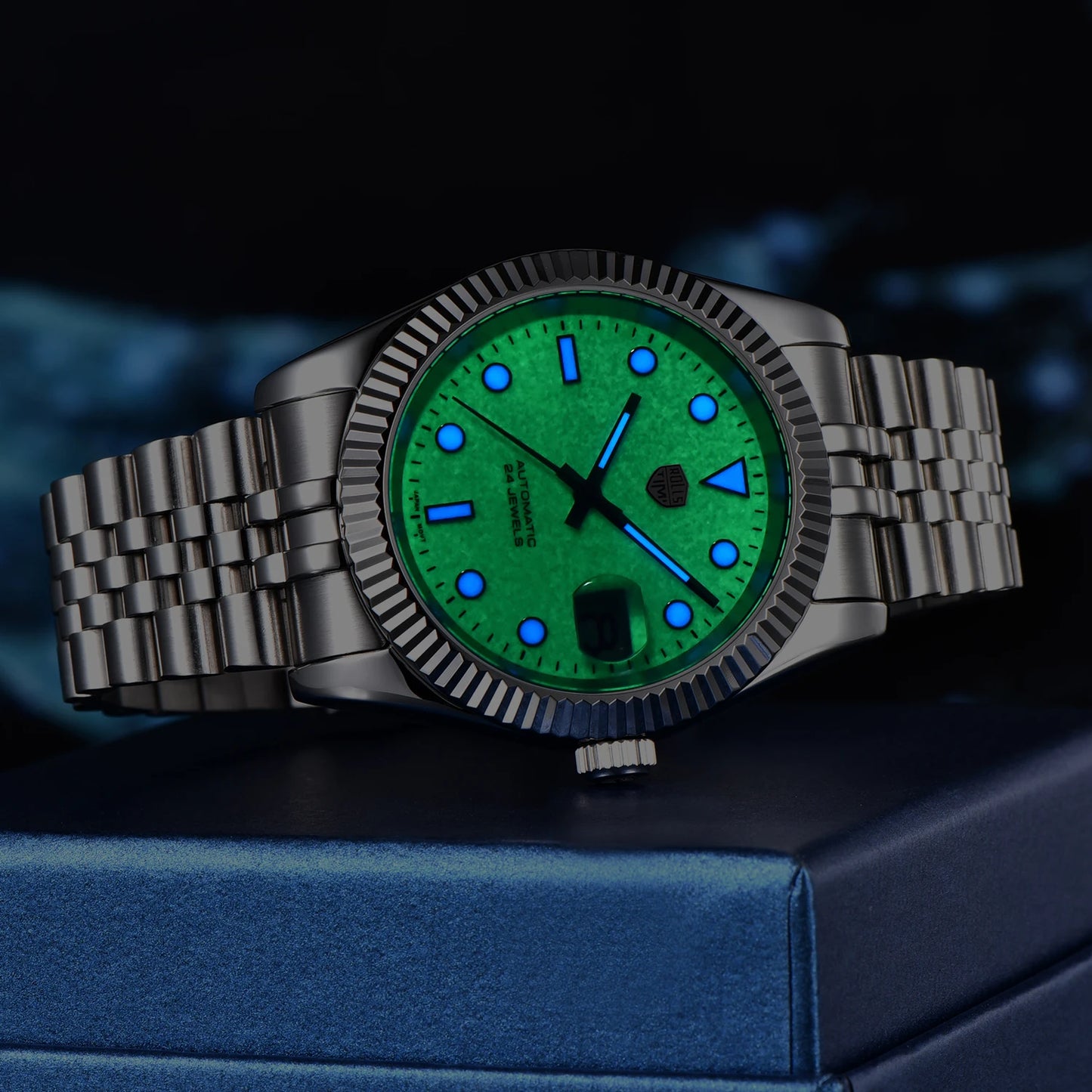 2025 New RollsTimi Men's Watches Mechanical Wristwatches Luminous Dial Automatic Watch For Men Top Luxury AR Sapphire Waterproof