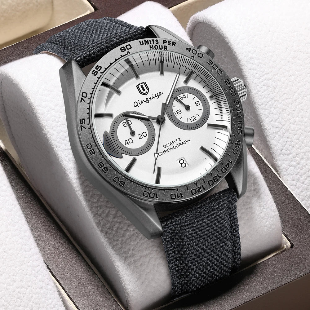 QINGXIYA Fashion Date Quartz Men Watches Top Brand Luxury Male Clock Chronograph Sport Mens Wristwatch Hodinky Relogio Masculino