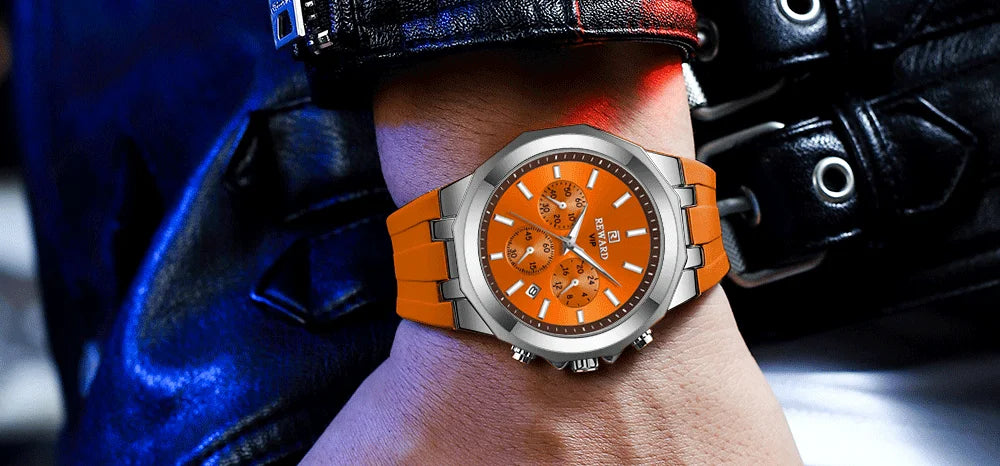 REWARD Mens Watches Top Luxury Brand Waterproof Sport Wrist Watch Chronograph Quartz Military Genuine Relogio Masculino