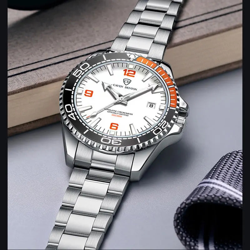 2025 New Top Brand Design Men's Watches Luxury Fashion Multifunctional Dial Quartz Watches Steel Strap Waterproof Men's Watches