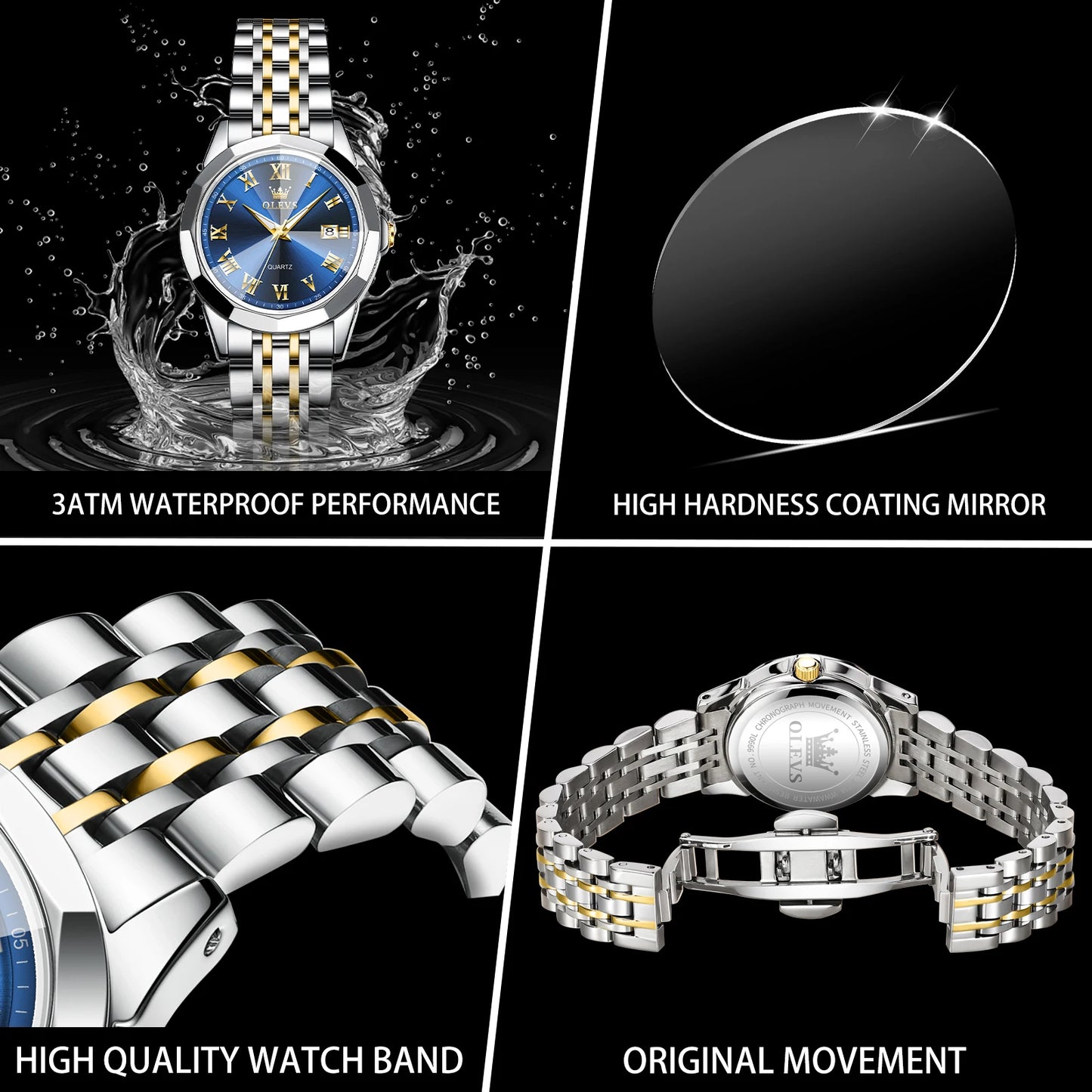 OLEVS Top Brand Original Watch for Women Best Selling Fashion Lady Wrist Watch New Waterproof Luminous Luxury Women Quartz Watch