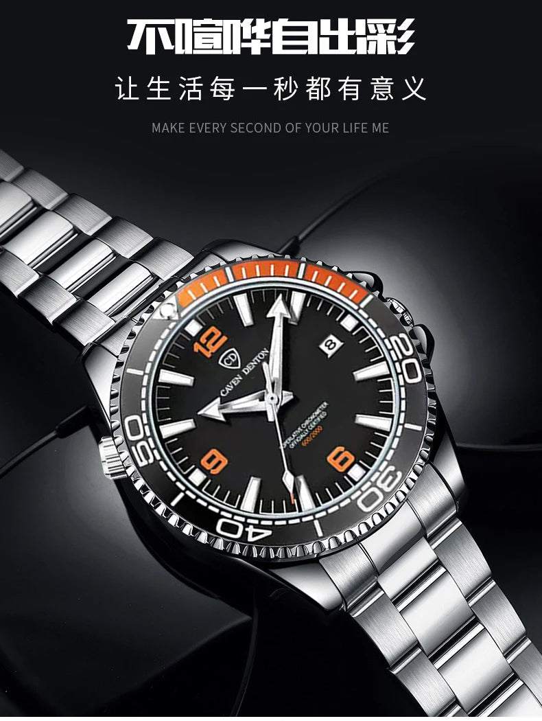 2025 New Top Brand Design Men's Watches Luxury Fashion Multifunctional Dial Quartz Watches Steel Strap Waterproof Men's Watches