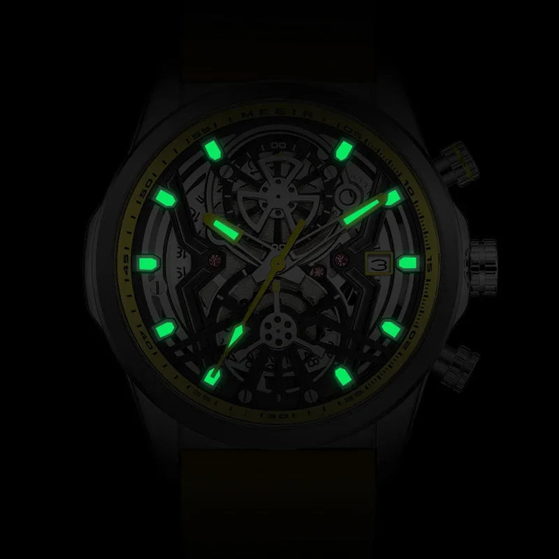 Sport Chronograph Watches for Men Top Luxury Brand MEGIR Quartz Waterproof Fashion Man WristWatch with Auto Date Luminous Hands