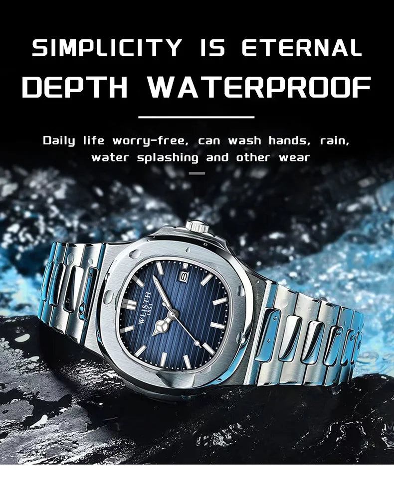 2025 Top Brand Mens Watches Luxury Men Sport Wristwatch Business Waterproof Luminous Fashion Quartz Watch Male with Calendar