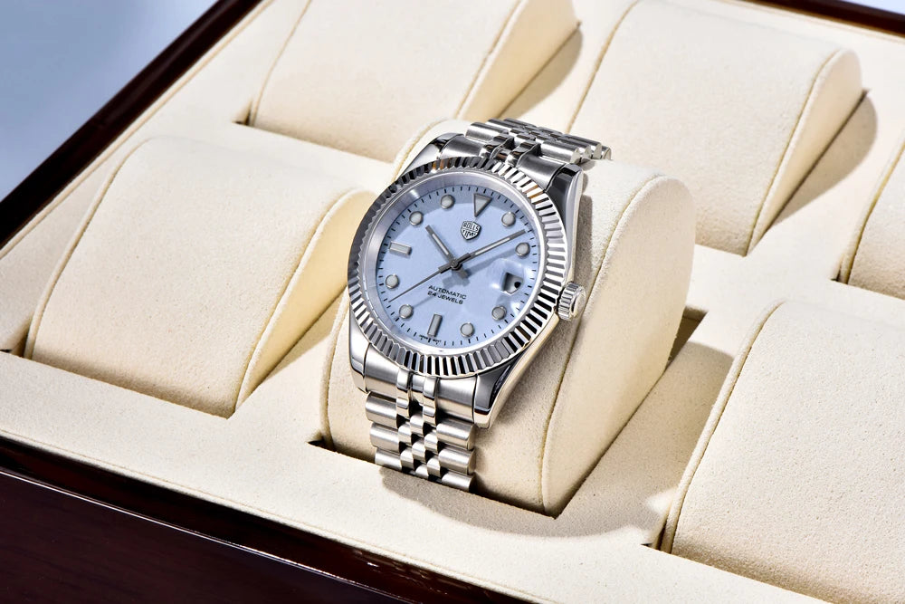 2025 New RollsTimi Men's Watches Mechanical Wristwatches Luminous Dial Automatic Watch For Men Top Luxury AR Sapphire Waterproof